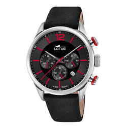 Montre Lotus Chrono 18689/6 acier et cuir bicolore