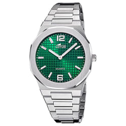 Lotus Excellent 18841/3 montre homme acier vert