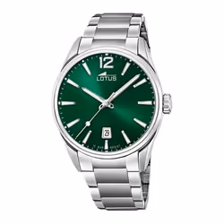 Montre Lotus Chrono 18692/4 homme acier vert