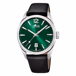 montre homme acier et cuir Lotus Chrono 18693/4
