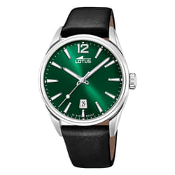 montre homme acier et cuir Lotus Chrono 18693/4