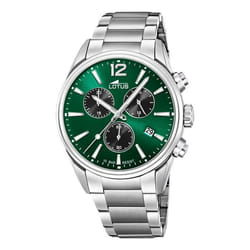 Montre Lotus Chrono 18690/4 homme acier vert
