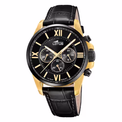 Montre Lotus Chrono 18882/1 acier IP doré