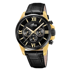 Montre Lotus Chrono 18882/1 acier IP doré