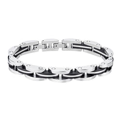 Bracelet homme - LOTUS - Acier bicolore - Noir - 214 cm