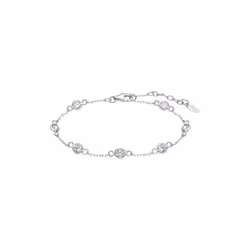 Bracelet Femme Lotus Silver Argent Et Oxydes LP3451-2/1