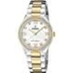 Montre Femme FESTINA - Acier Bicolore Etanche - Energie Solaire - Verre Mineral