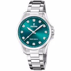 Festina Montre Homme F20654/3 Vert Argenté
