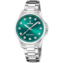 Festina Montre Homme F20654/3 Vert Argenté