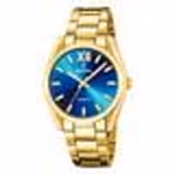 Montre - Festina - F20640-8 - Acier doré - Cadran bleu - Étanchéité 5 ATM