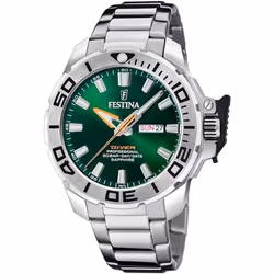 Festina Montre Homme F20665/2 Vert Argenté