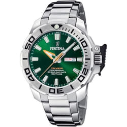 Festina Montre Homme F20665/2 Vert Argenté