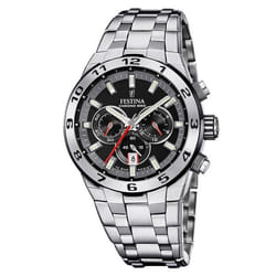 MONTRE POUR HOMME FESTINA CHRONO BIKE NOIRE AVEC BRACELET EN ACIER F20670/6