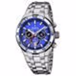 MONTRE HOMME FESTINA F20670/3 CHRONO BIKE BLEU BRACELET ACIER