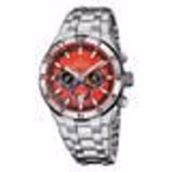 MONTRE POUR HOMME FESTINA CHRONO BIKE ROUGE AVEC BRACELET EN ACIER F20670/5