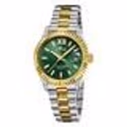 Montre - LOTUS - Freedom - Acier Bicolore - Étanche 10 Atm - Cadran Vert