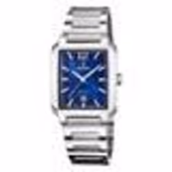 Montre femme - FESTINA - Rectangulaire - Cadran bleu - Acier inoxydable - Étanchéité 5 Atm