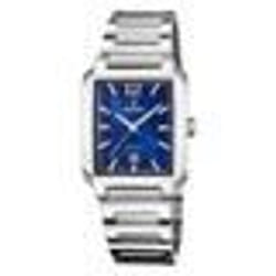Montre femme - FESTINA - Rectangulaire - Cadran bleu - Acier inoxydable - Étanchéité 5 Atm
