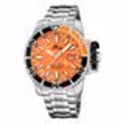 Montre - Homme - 18938/2 - Acier inoxydable - Orange - 30 bars