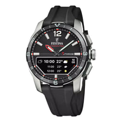 Festina Connected D Montre bracelet Mâle Noir, Argent Argent