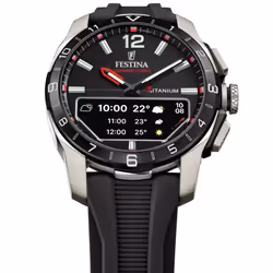 Festina Connected D Montre bracelet Mâle Noir, Argent Argent