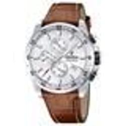 Montre - MARQUE - F20692/1 - Chronographe - Acier inoxydable - Cuir marron