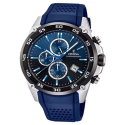 Montre Bracelet Homme - FESTINA - F20330/A - Chronographe - Acier inoxydable - Étanchéité 10 Atm