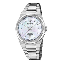 Montre femme - FESTINA - F20052/1 - Acier inoxydable - Cadran nacre - Étanchéité 10 Atm