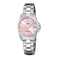 Montre femme - FESTINA - F20049/3 - Acier - Cadran rose - Étanchéité 10 Atm