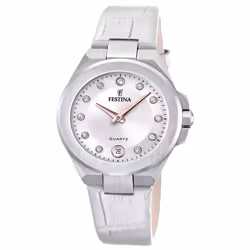 Montre Femme - F20701/1 - Acier Inoxydable - Étanchéité 5 ATM - Cadran Argent - Affichage Analogique