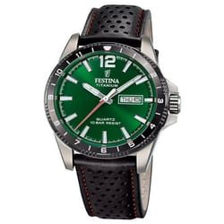 Montre - F20699/3 - Homme - Titane - Cuir - Étanchéité 10 bars