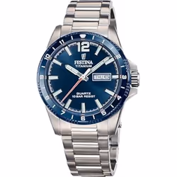 Montre Homme - Festina - F20698/2 - Titane - Quartz - Étanche 5 ATM