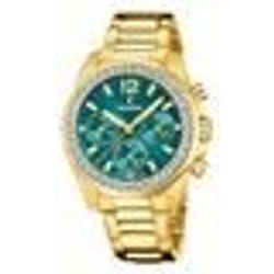 Montre femme - FESTINA - F20609/6 - Acier inoxydable doré - Cadran vert - Étanchéité 10 ATM