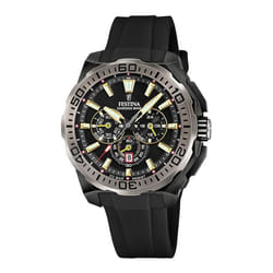 Montre homme bracelet silicone et plastique - Festina - FESTINA CAB.CRONO ACE.COR.ESF.NEGRO