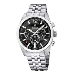 Montre homme - FESTINA - F20742/3 - Chronographe - Acier - Étanche 10 ATM