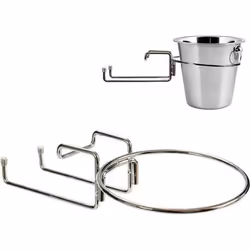 Support pour seau à glace de 18 cm de diamètre.
