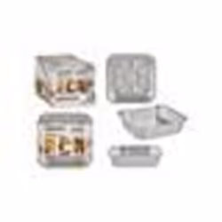 ENSEMBLE 6 PLATEAUX EN ALUMINIUM CARRES