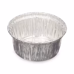 DAM SET 10 MOULES À FLAN RONDS EN ALUMINIUM 8,5x8,5x8 Cm. Couleur argent