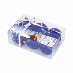 Arditex WD13415, Boules de décoration de noël, Polyéthylène, Bleu, 6 pièce(s), Boîte, Chine