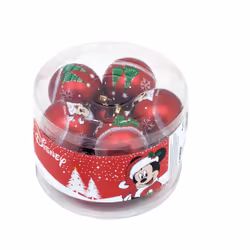 Arditex WD13422, Boules de décoration de noël, Polyéthylène, Multicolore, Rouge, 10 pièce(s), Boîte, Chine