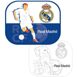 Arditex - Protecteurs Solaires Pour Fenêtres - Poster à colorier inclus - Real Madrid - 45x36 cm