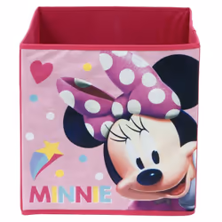 Boite de Rangement Minnie - 31X31X31CM Cet boite de rangement minnie est à la fois joli et pratique pour la chambre de votre  ...