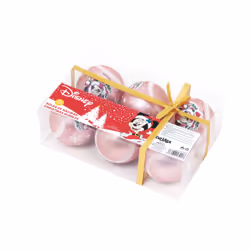 Arditex WD14010, Boules de décoration de noël, Polyéthylène, Multicolore, Rose, 6 pièce(s), Boîte, Chine