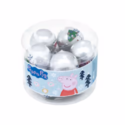 Arditex PP14020, Boules de décoration de noël, Polyéthylène, Multicolore, Argent, 10 pièce(s), Boîte, Chine