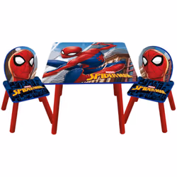 Ensemble Table + 2 chaises Spiderman Marvel A partir de 18 mois, les enfants pourront utiliser cette jolie table Spiderman Ma ...