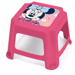 Tabouret en plastique - Disney Minnie - 21x27x27 cm Licence : Disney Minnie Personnages : Minnie Mouse Longueur(cm) : 21 Larg ...