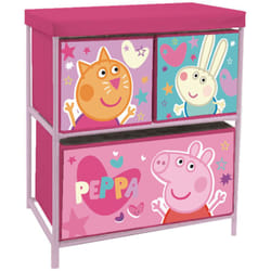 Arditex - Meuble de rangement à 3 paniers - Peppa Pig