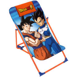 Chaise longue pliante - Dragon Ball Z Licence : Dragon Ball Z Personnages : Dragon Ball, Goku, Vegeta, Gohan, Goten, Trunks, ...