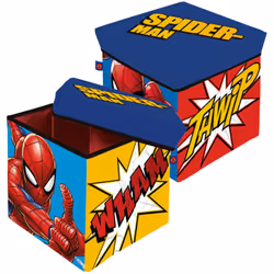 Tabouret de rangement - Spiderman - 30x30x30 cm Licence : Spiderman Personnages : Spiderman Thwip Longueur(cm) : 30 Largeur(c ...