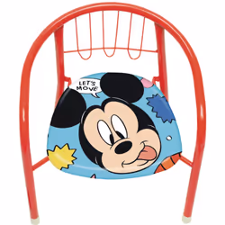 Chaise en métal Mickey Mouse Licence : Disney Mickey Personnages : Mickey Let's Move Longueur(cm) : 33,5 Largeur(cm) : 35,5 H ...